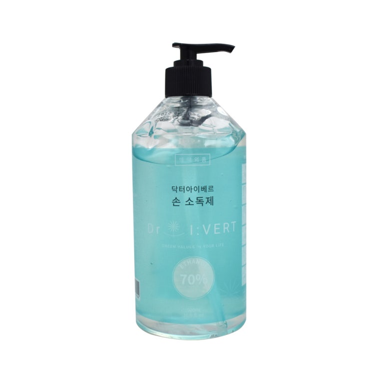  손세정제, 마스크 : 닥터아이베르 손 소독제 500ml 세정제 세정액 알콜 70 1개 : 코로나19 예방