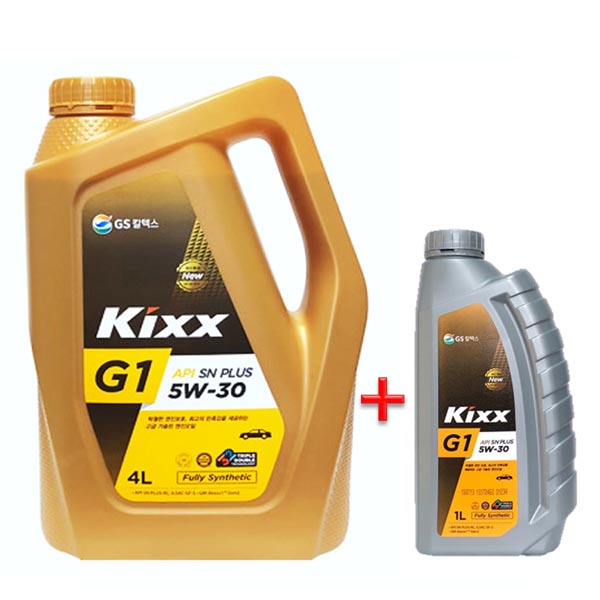 KIXX G1 5W30 SN PLUS 5L 가솔린 엔진오일, KIXX G1 5W30_4L 1개 +1L1개 추천해요