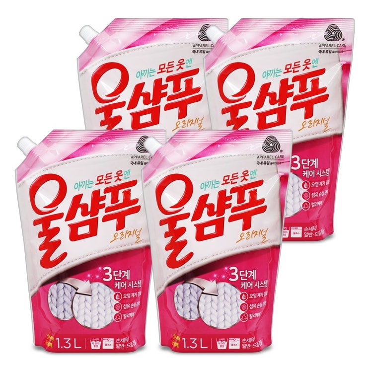  애경 울샴푸 오리지널 리필 13L x4개 울세제 단품