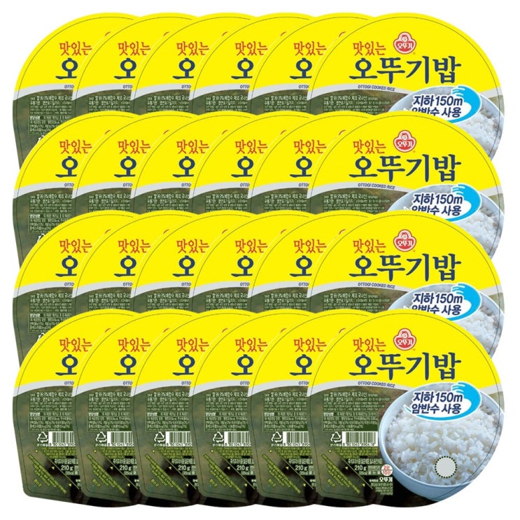  오뚜기 맛있는 오뚜기밥 210g 24개