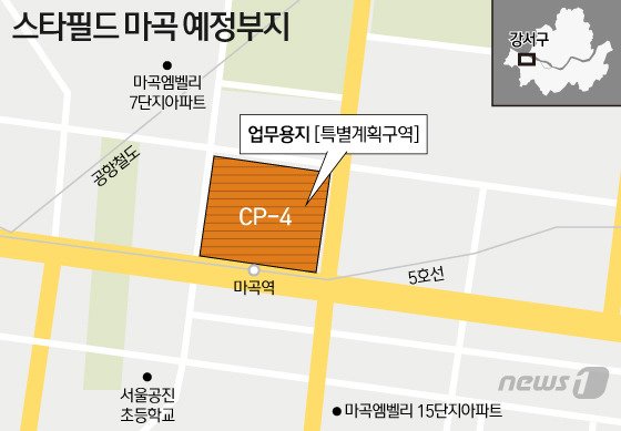  신세계 이마트가 2430억에 매입한 마곡 땅의 매도금액은 약 8천억원 예상