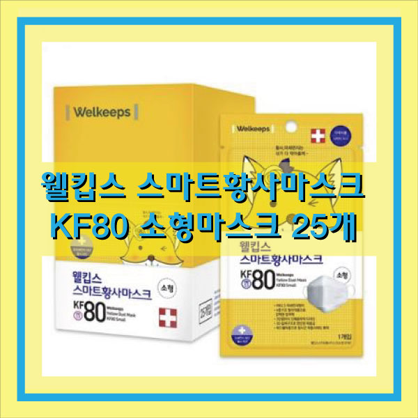  소형마스크 웰킵스 스마트황사마스크 KF80 로켓배송