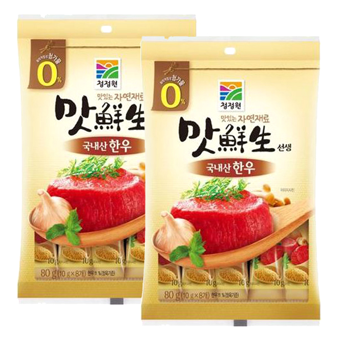[봄특가] 청정원 맛선생 한우 스틱 조미료 80g 2개  제품후기