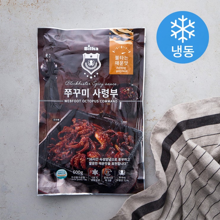 (로켓배송)쭈꾸미 사령부 불타는 매운맛 (냉동), 600g, 1개 추천해요