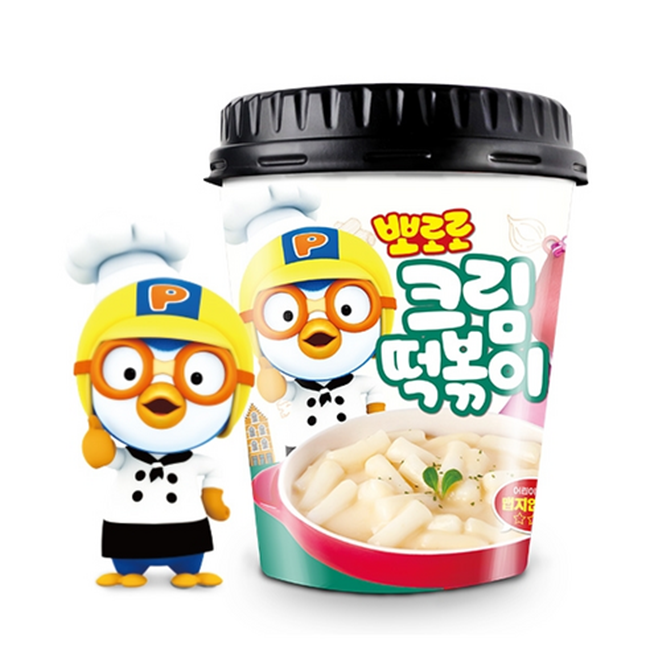 뽀로로떡볶이 크림맛115g X 4개, 115g 추천해요 뽀로로떡볶이 크림맛115g X 4개, 115g 추천해요