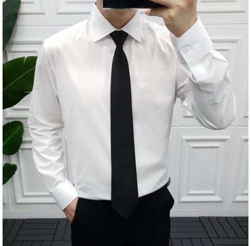 와이셔츠 신상 프롬엘 구김방지 스판 와이드카라 남자 정장 와이셔츠(3COLOR) 제품 