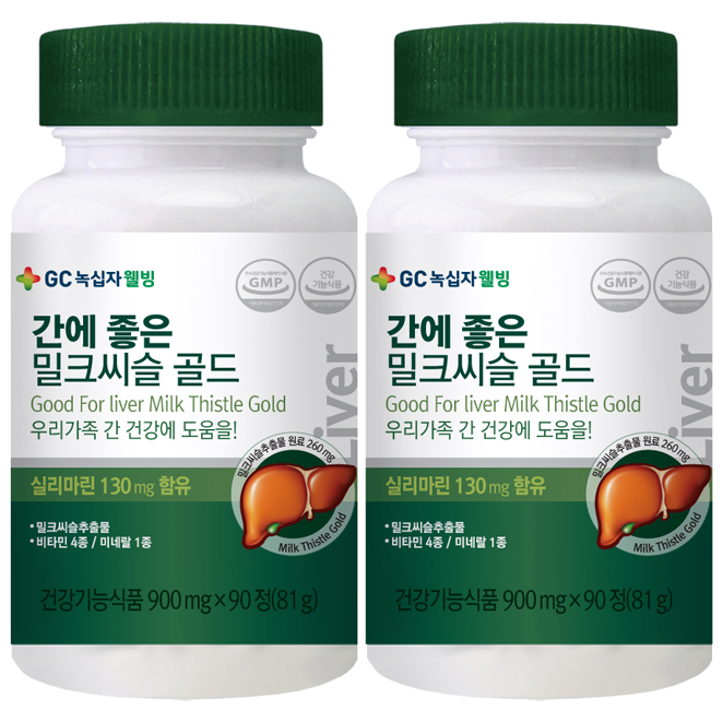 (로켓배송)녹십자웰빙 간에 좋은 밀크씨슬 골드, 81g, 2개입 추천해요 (로켓배송)녹십자웰빙 간에 좋은 밀크씨슬 골드, 81g, 2개입 추천해요