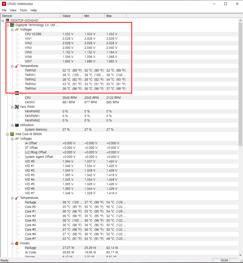 CPU,그래픽카드(GPU) 온도체크확인하는 HWMonitor : 네이버 블로그
