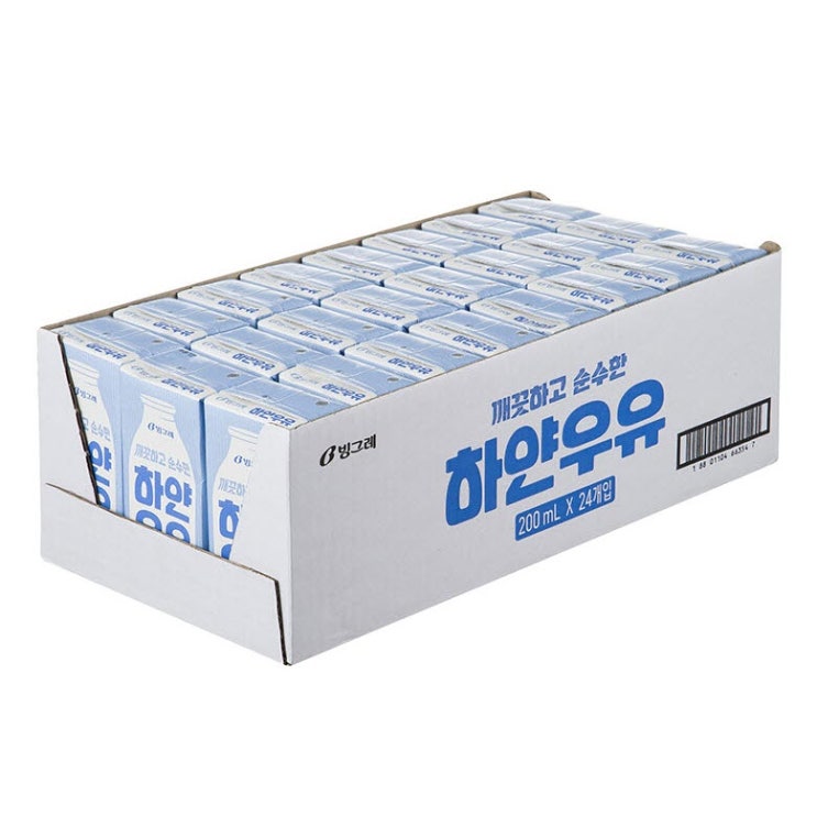  빙그레 하얀우유 200ml 24개입