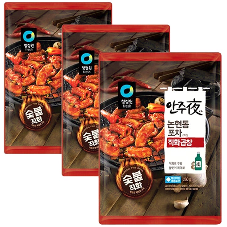 청정원 안주야 논현동 포차 스타일 직화곱창 (냉동), 260g, 3개 추천해요 청정원 안주야 논현동 포차 스타일 직화곱창 (냉동), 260g, 3개 추천해요