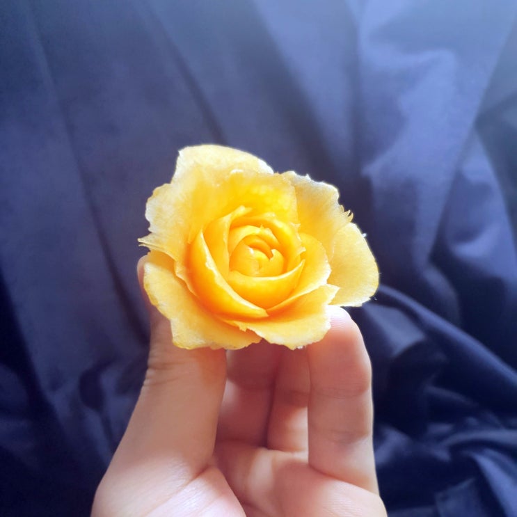  늙은 호박으로 꽃 조각하기 ! 접시데코레이션~!