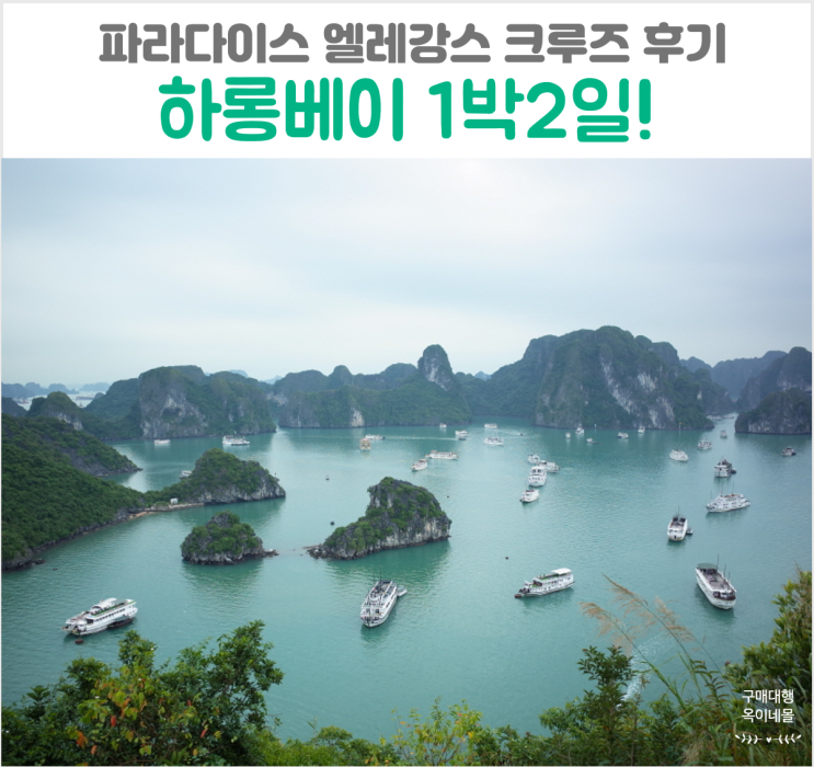  베트남 하롱베이 바위절벽 파라다이스 엘레강스 크루즈 후기