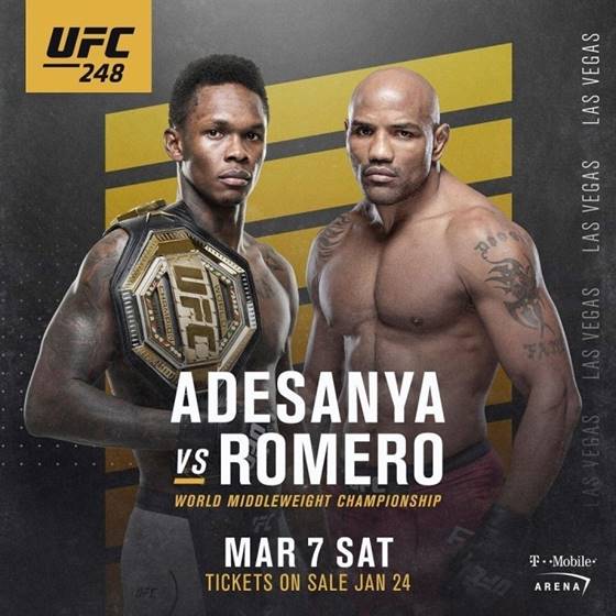  UFC 248 아데산야 로메로 중계 방송