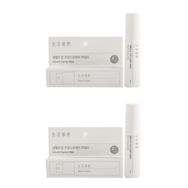  [역대급할인] 생활도감 구강 스프레이 마일드 10ml 2개입