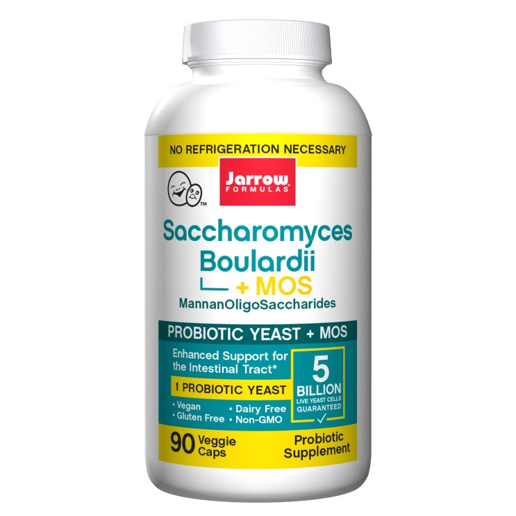  Jarrow Formulas 사카로미세스 보울라디 + MOS 베지 캡, 90개입, 1개