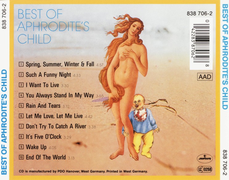 Aphrodite's Child - Best of Aphrodite's Child [1989, FLAC+CUE] : 네이버 블로그