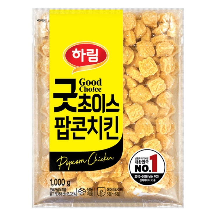  <꿀딜>[퀴클리몰] 하림 굿초이스 팝콘치킨 1kg, 1개, 1000g 최저가 정보 공유
