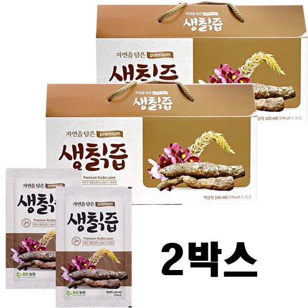 황토농원 자연을 담은 생칡즙 100mL x 30포, 2박스 추천해요