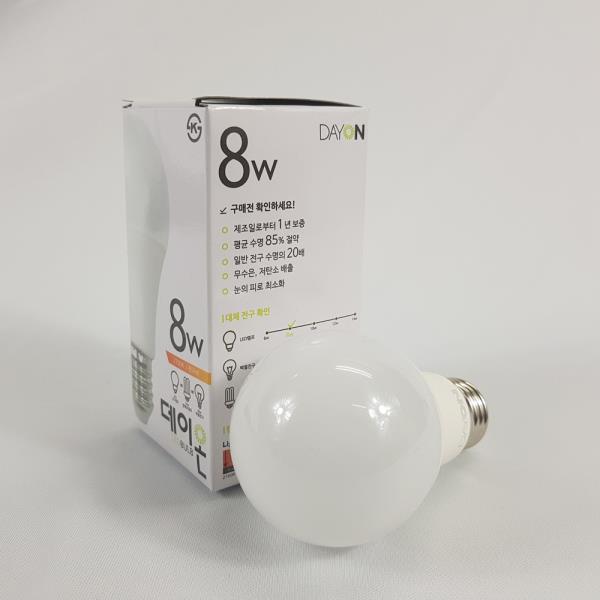   ksw42420 안정기 내장형 LED전구 E26 qn641 8W 1 8W 전구색