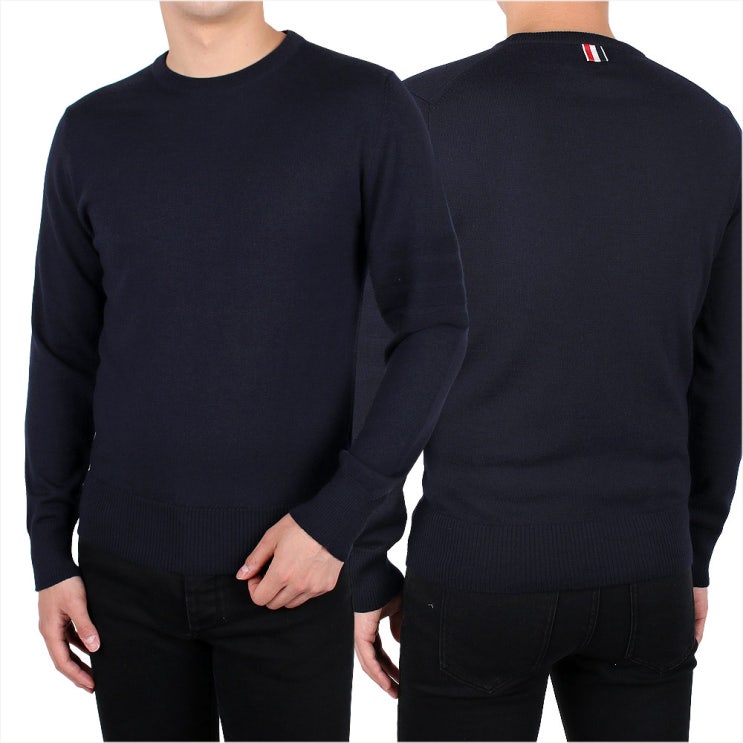  톰브라운 19FW 사선 메리노 울 니트