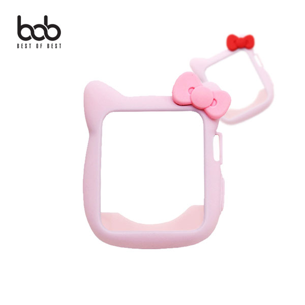  [핫딜세일] bob 애플워치 전용 큐티고양이 TPU 젤리 범퍼케이스 1 2 3 4 5 전세대 호환 연핑크레드 42mm123세대 확인해보시죠!!