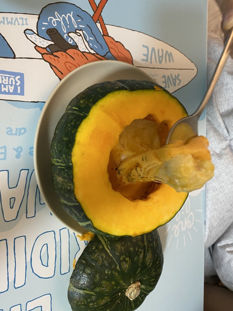  [단호박요리] 단호박 에그슬럿 10분 완성. 요리 초보도 가능!
