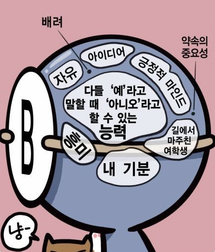 혈액형별 성격/궁합 B형남자 A형여자