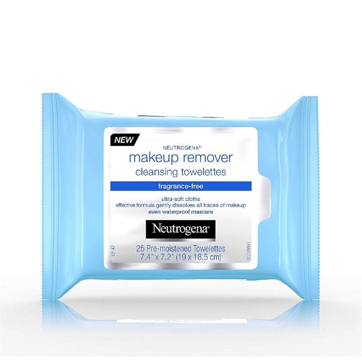   Neutrogena 뉴트로지나 메이크업 리무버 클렌징 타월렛 무향 25 매 Pack of 1Ultra Soft Cleansing 상세페이지참