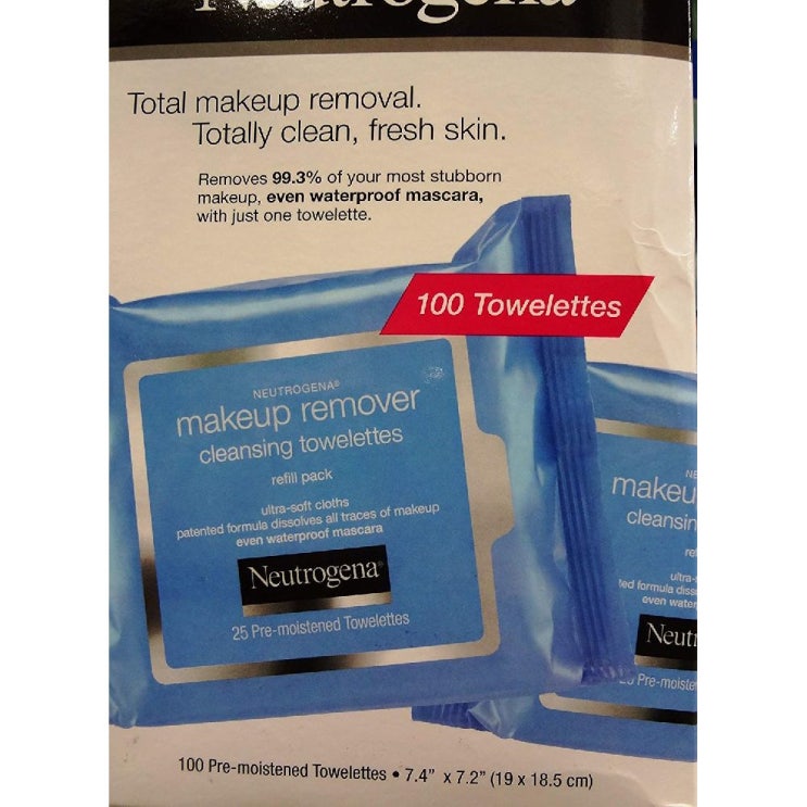   Neutrogena 뉴트로지나 와이프 메이크 업 리무빙 클렌징 타월 100 매 none 상세페이지참조