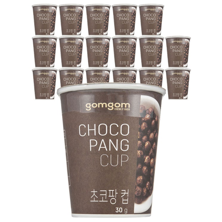  곰곰 초코팡 컵시리얼, 30g, 18개입
