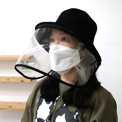  손세정제, 마스크 : 빅슈즈몰 국내제작 면소재 남녀공용 탈부착방역모자 고퀄리티투명우레탄보호막 : 코로나19 방지