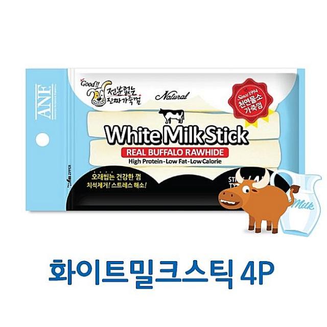 미스터강 애견간식 밀크 스틱 4p 강아지 간식 쿠키 반려견간식 덴탈껌, 1