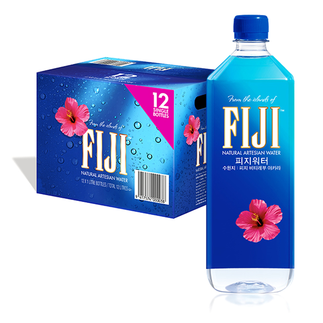  피지워터 생수, 1L, 12개입