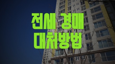  전세 경매 대처방법 없을까요?