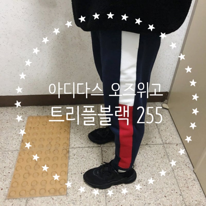 [남자 어글리슈즈 추천] 아디다스 오즈위고 트리플블랙 (EE6999 / 사이즈 255)