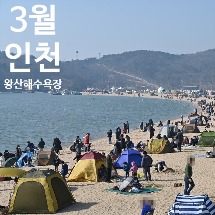  피서철인가? 3월 인천 왕산 해수욕장 인산인해