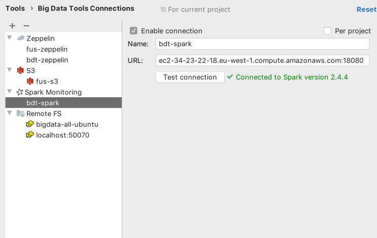  (Big Data Tools 플러그인 업데이트)                  Spark, HDFS, Parquet 지원 및 기타 다양한 기능 제공