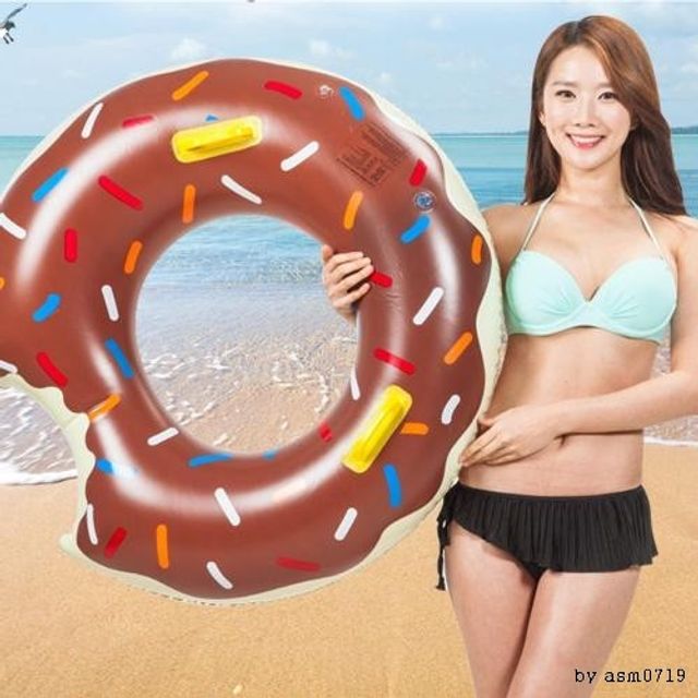   ksw51287 KC인증 도넛 튜브 대형 사이즈 안전한 물놀이 딸기도넛튜브126cm 1
