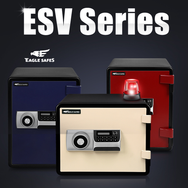  선일금고 디지털 내화금고 ESV100 40kg, 아이보리