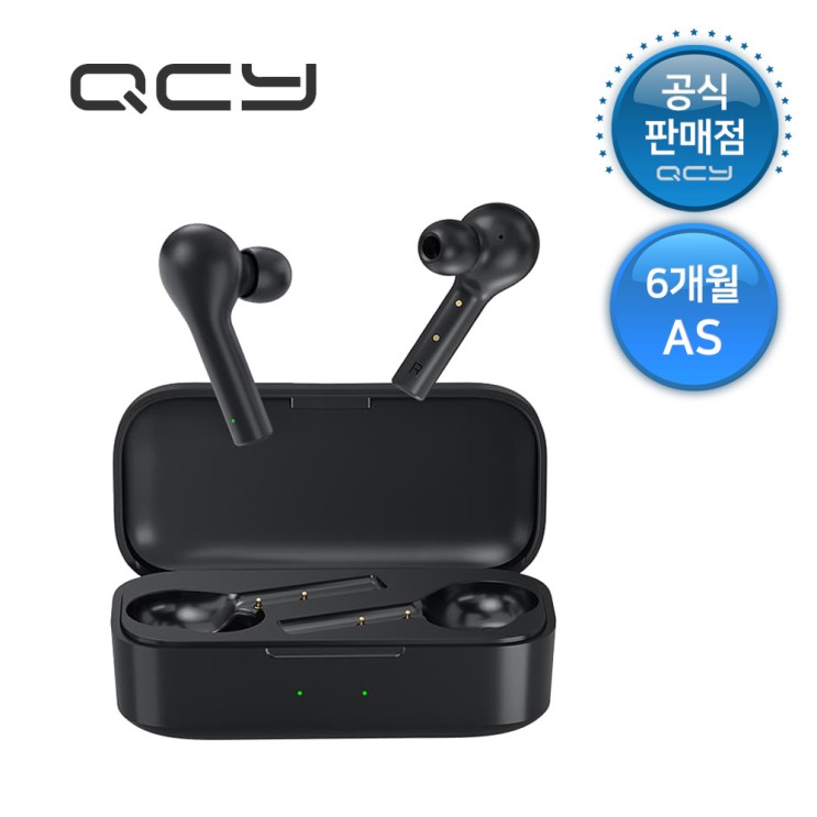 QCY 정식수입 T5 블루투스이어폰 6개월AS, 블랙