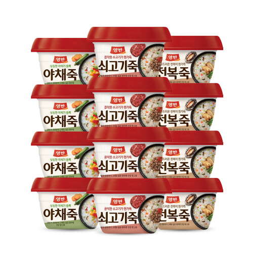 양반 쇠고기죽285gx4개+야채죽285gx4개+전복죽285gx4개(총12개), 1세트 추천해요 양반 쇠고기죽285gx4개+야채죽285gx4개+전복죽285gx4개(총12개), 1세트 추천해요
