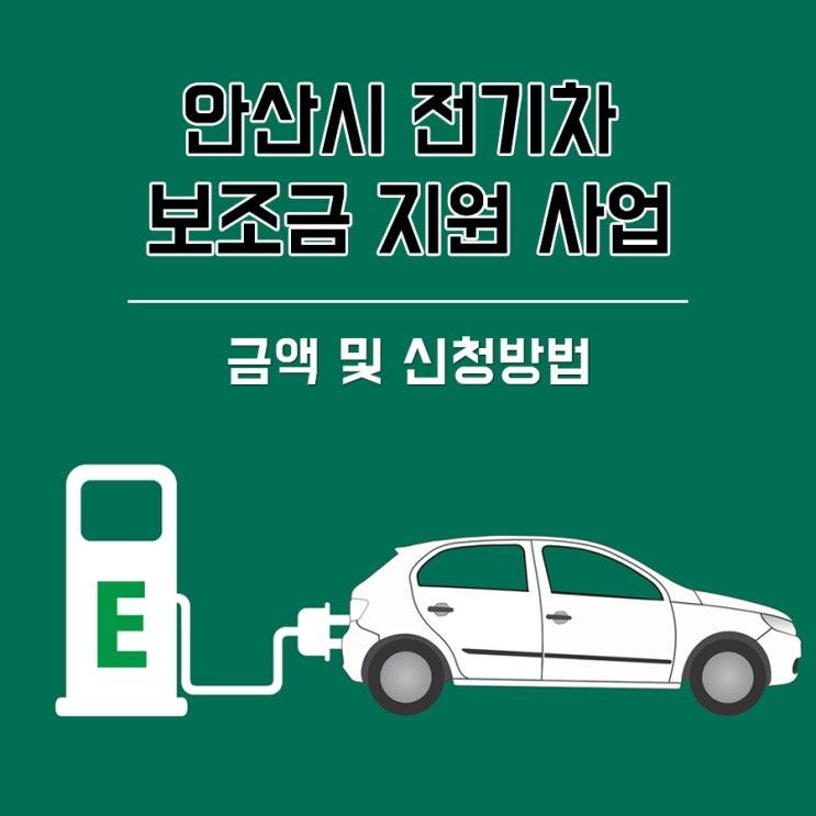  안산시 2020년도 전기자동차 보조금 지원