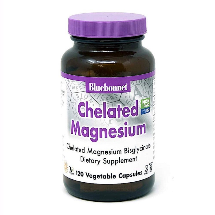  Bluebonnet Chelated Magnesium 200mg 블루보넷 킬레이트 마그네슘 120정 1개 120
