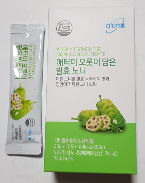  제대로 만든 노니 즙을 찾았습니다.