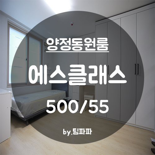  [부산 서면/양정동] 양정역 시청역 더블역세권 신축 원룸 에스클래스 월세