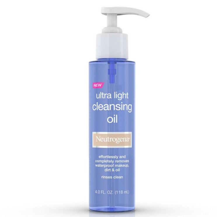   Neutrogena 뉴트로지나 울트라 라이트 페이셜 클렌징 오일 메이크업 리무버 118 ml 45 Fl Oz 118ml