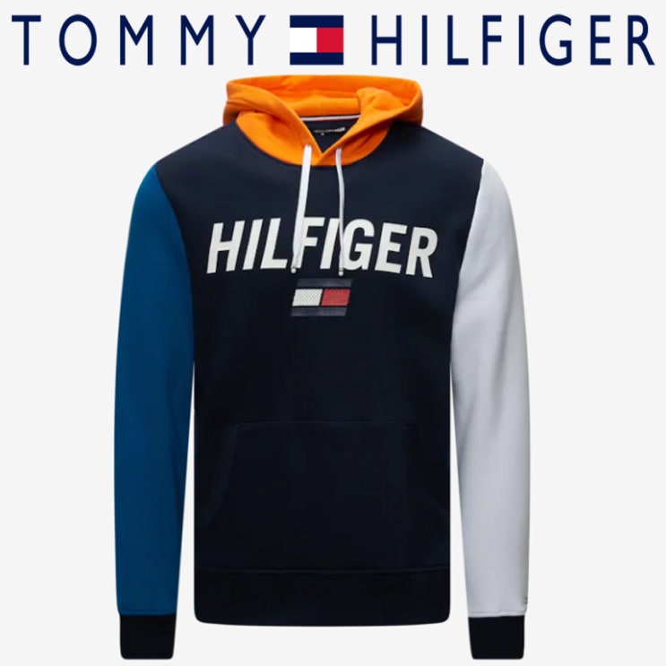 ※※ 해외미국 Tommy Hilfiger Colorblock Hoodie 타미힐피거 컬러블록 남자 맨투맨 후드티