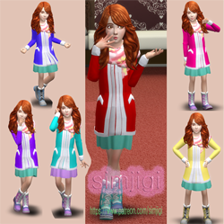  심즈4 (sims4)어린이 겨울 의상(Child Winter dress)