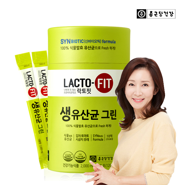 종근당 건강 락토핏 생유산균 그린, 2000mg, 3통 추천해요