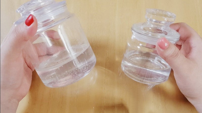 완전 투명 클리어 슬라임 만들기-클리어 슬라임 비율, 기포 빠진 모습, 플레이하기, 슬라임 ....